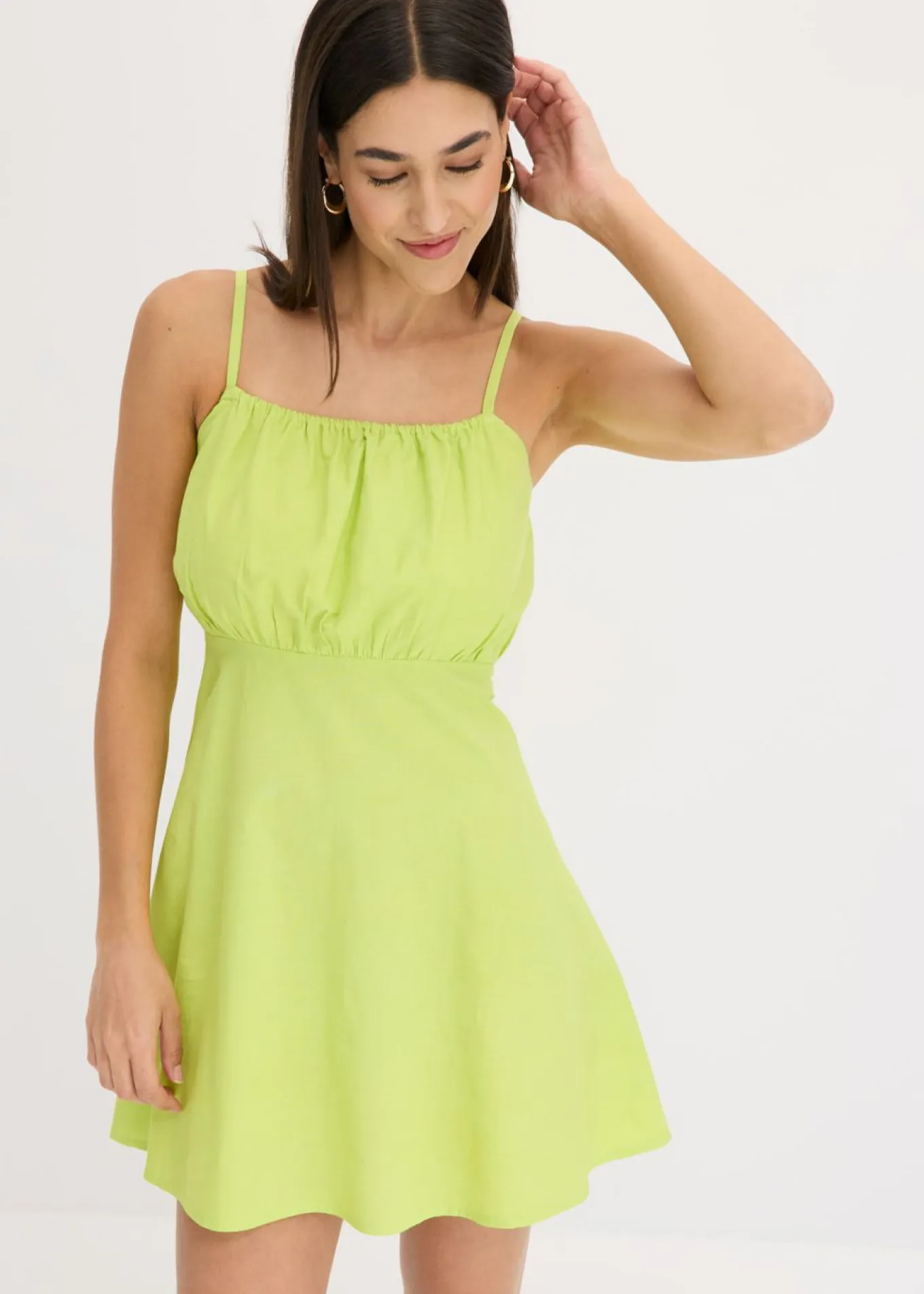 Vestido corto de algodón orgánico puro