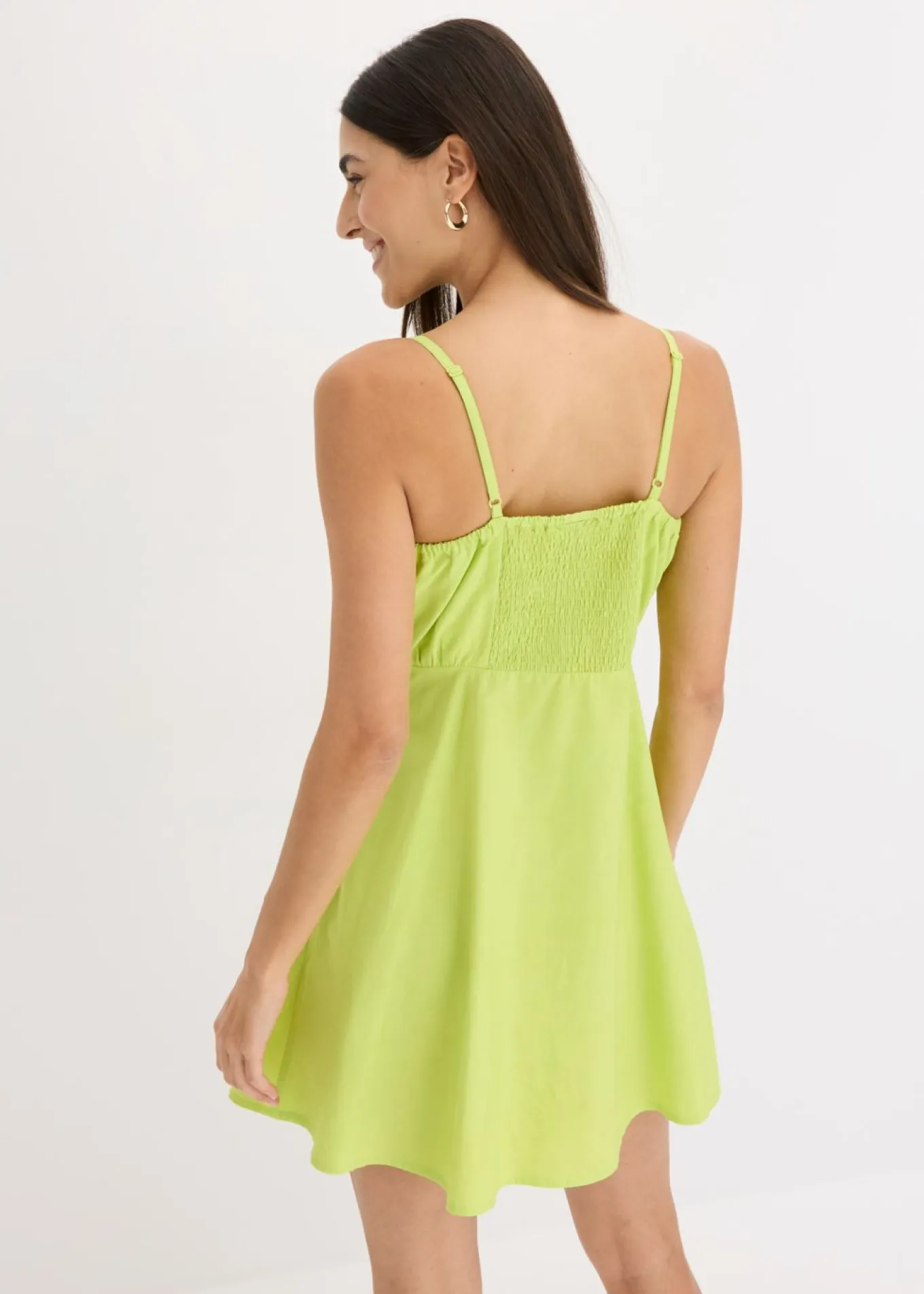 Vestido corto de algodón orgánico puro