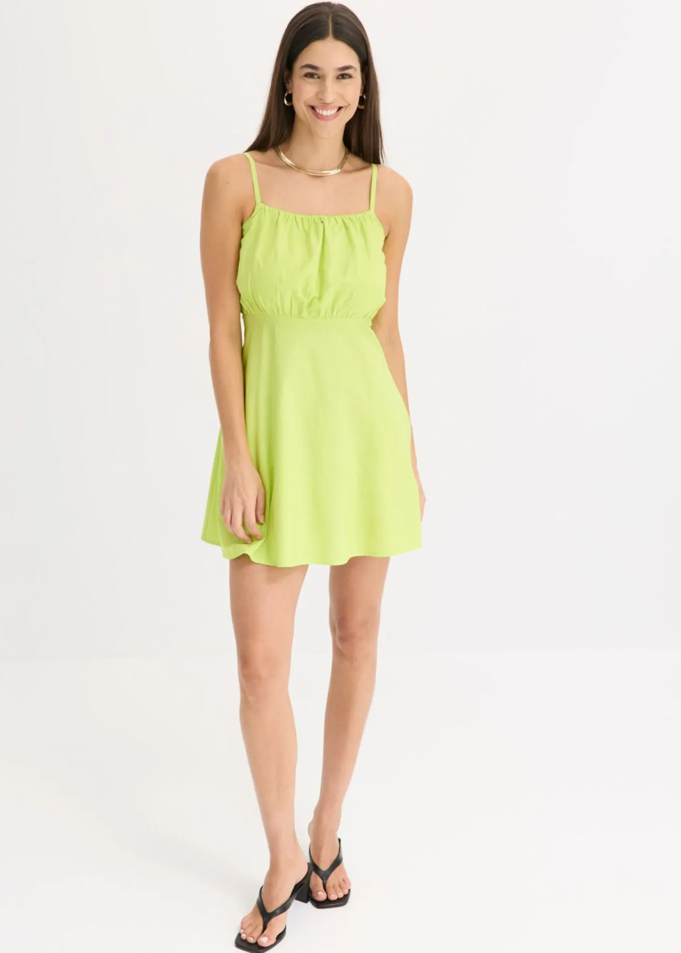 Vestido corto de algodón orgánico puro