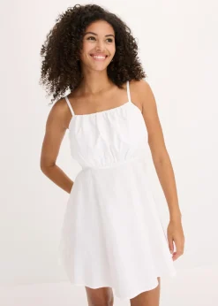 Vestido corto de algodón orgánico puro