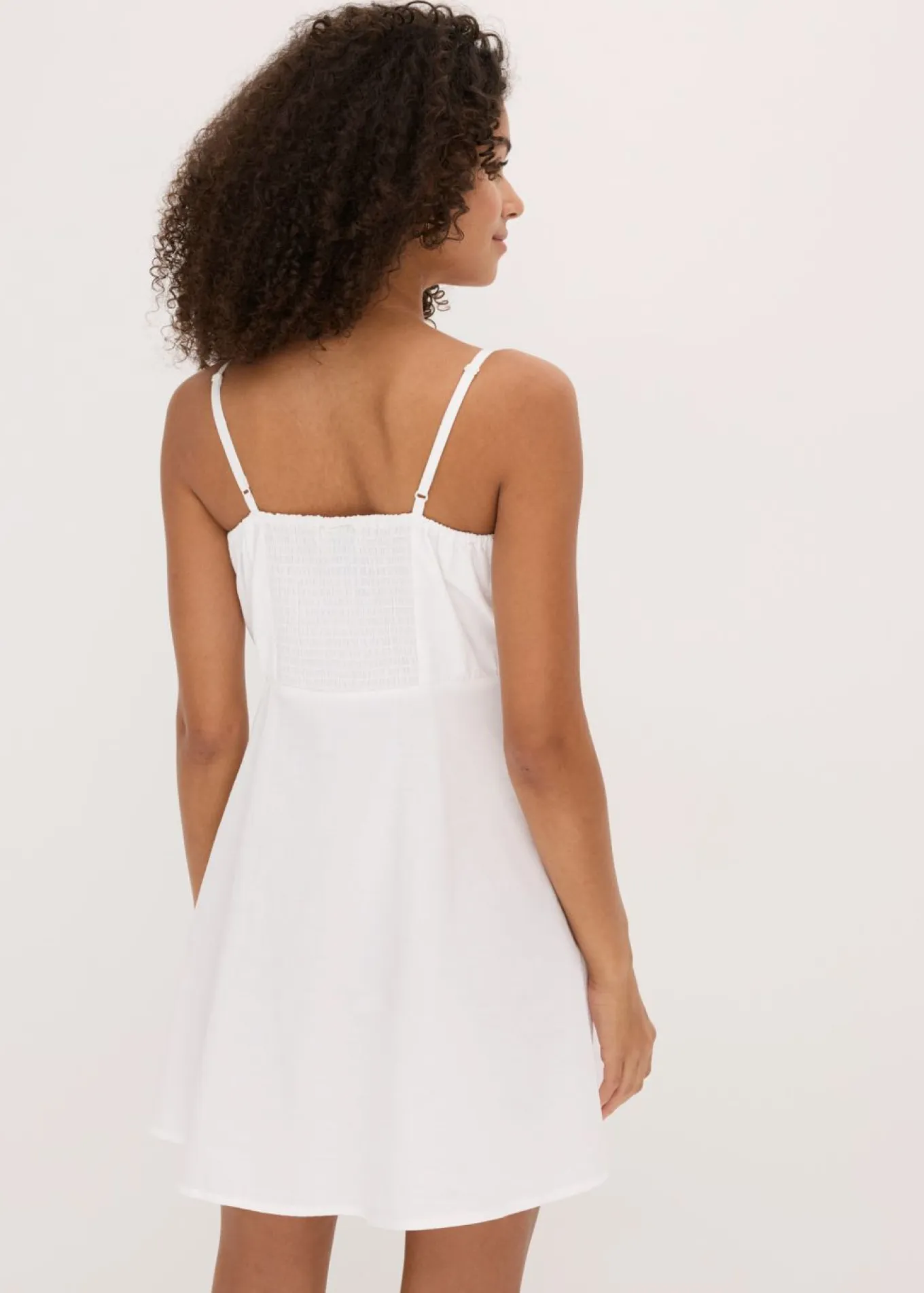 Vestido corto de algodón orgánico puro