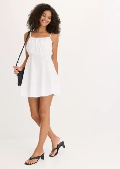Vestido corto de algodón orgánico puro
