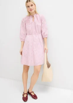 Vestido corto de algodón puro