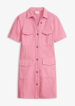 Vestido corto de algodón puro