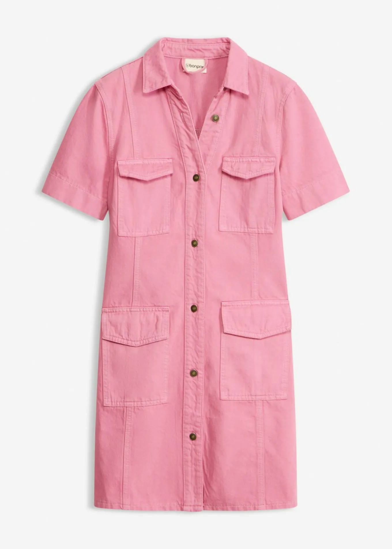 Vestido corto de algodón puro