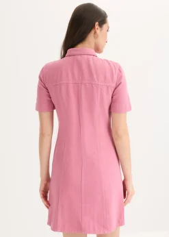 Vestido corto de algodón puro