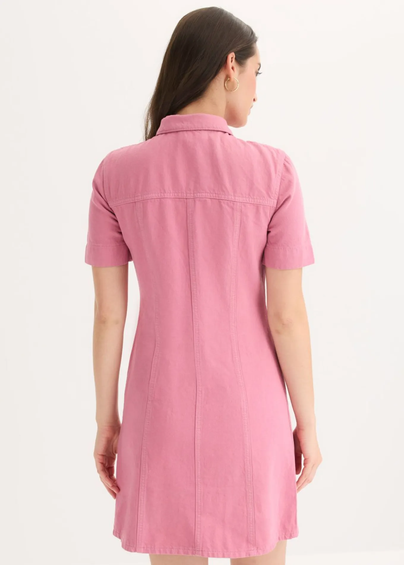 Vestido corto de algodón puro