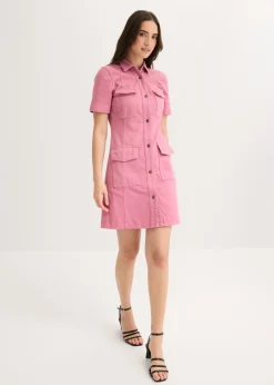Vestido corto de algodón puro