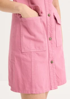 Vestido corto de algodón puro