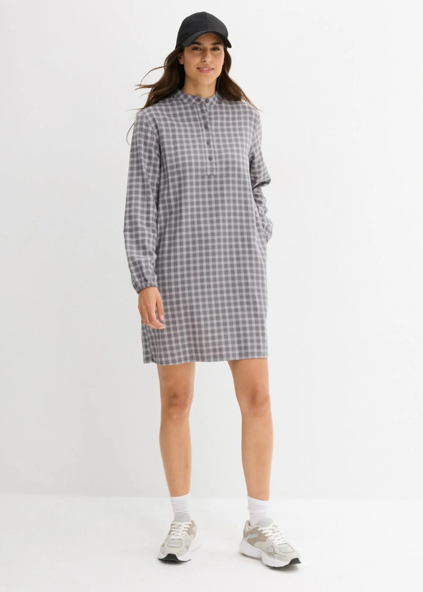Vestido corto de algodón puro