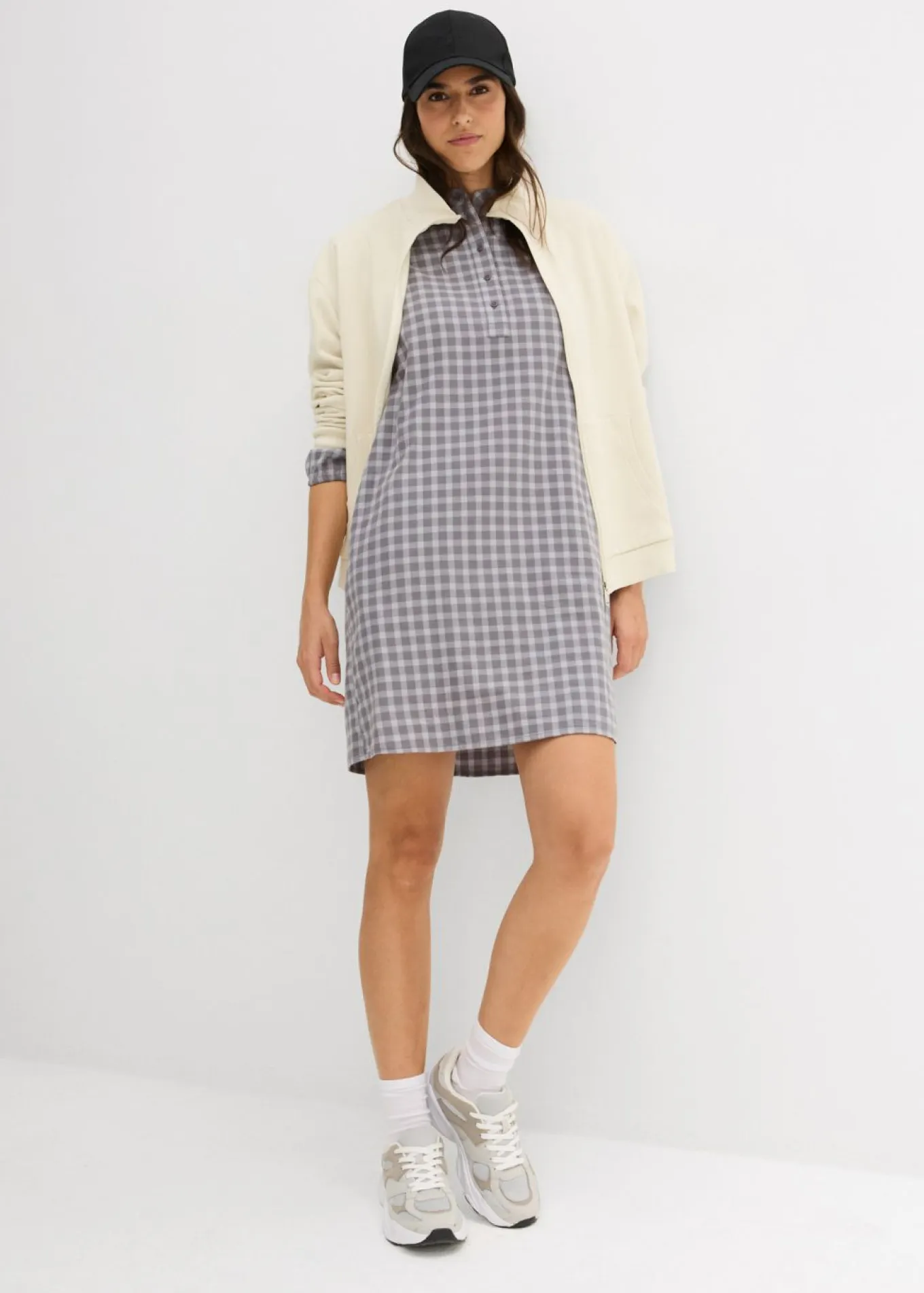 Vestido corto de algodón puro