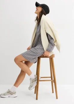 Vestido corto de algodón puro