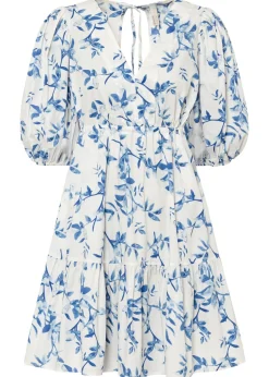 Vestido corto de algodón puro