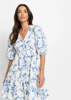 Vestido corto de algodón puro