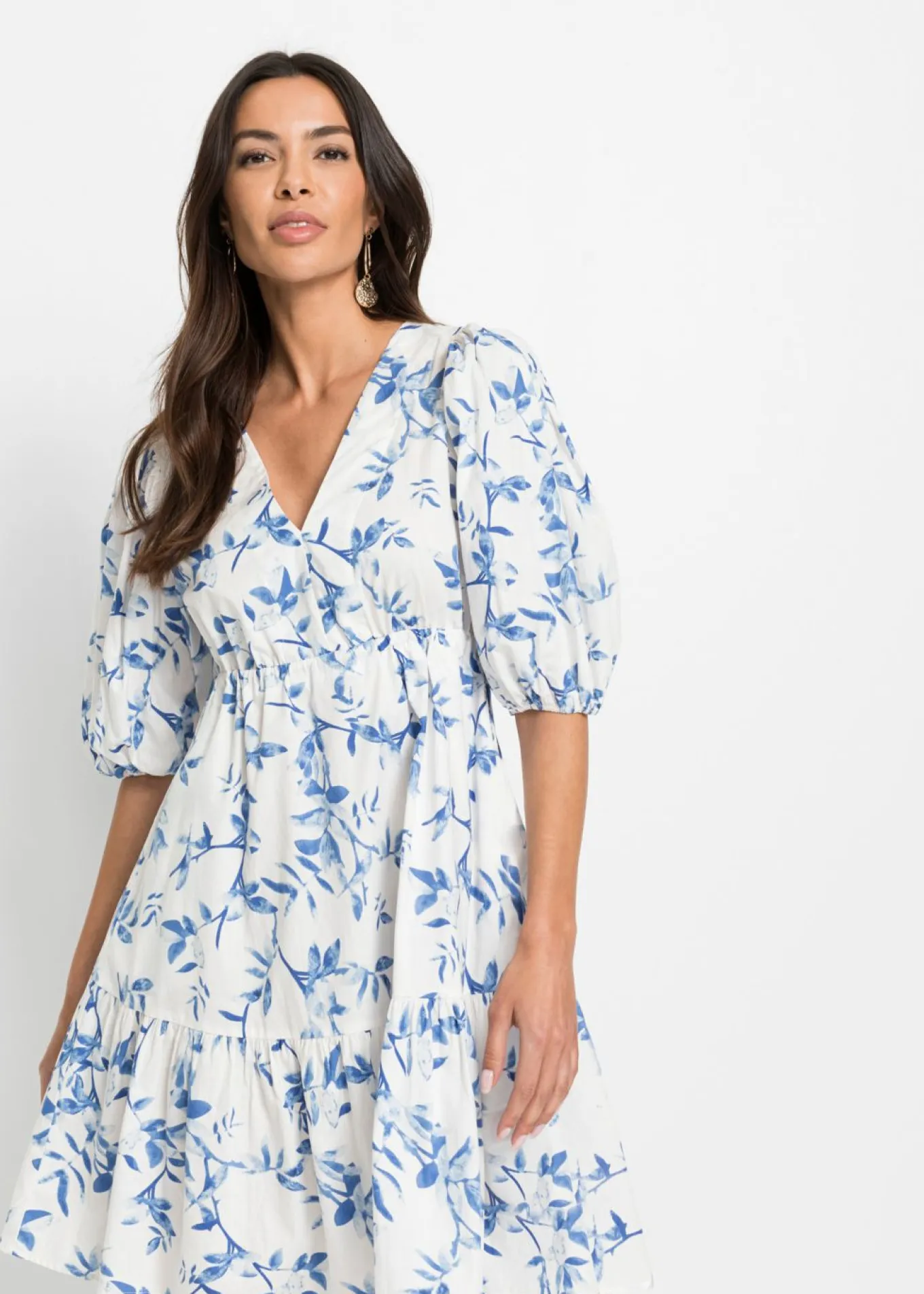 Vestido corto de algodón puro