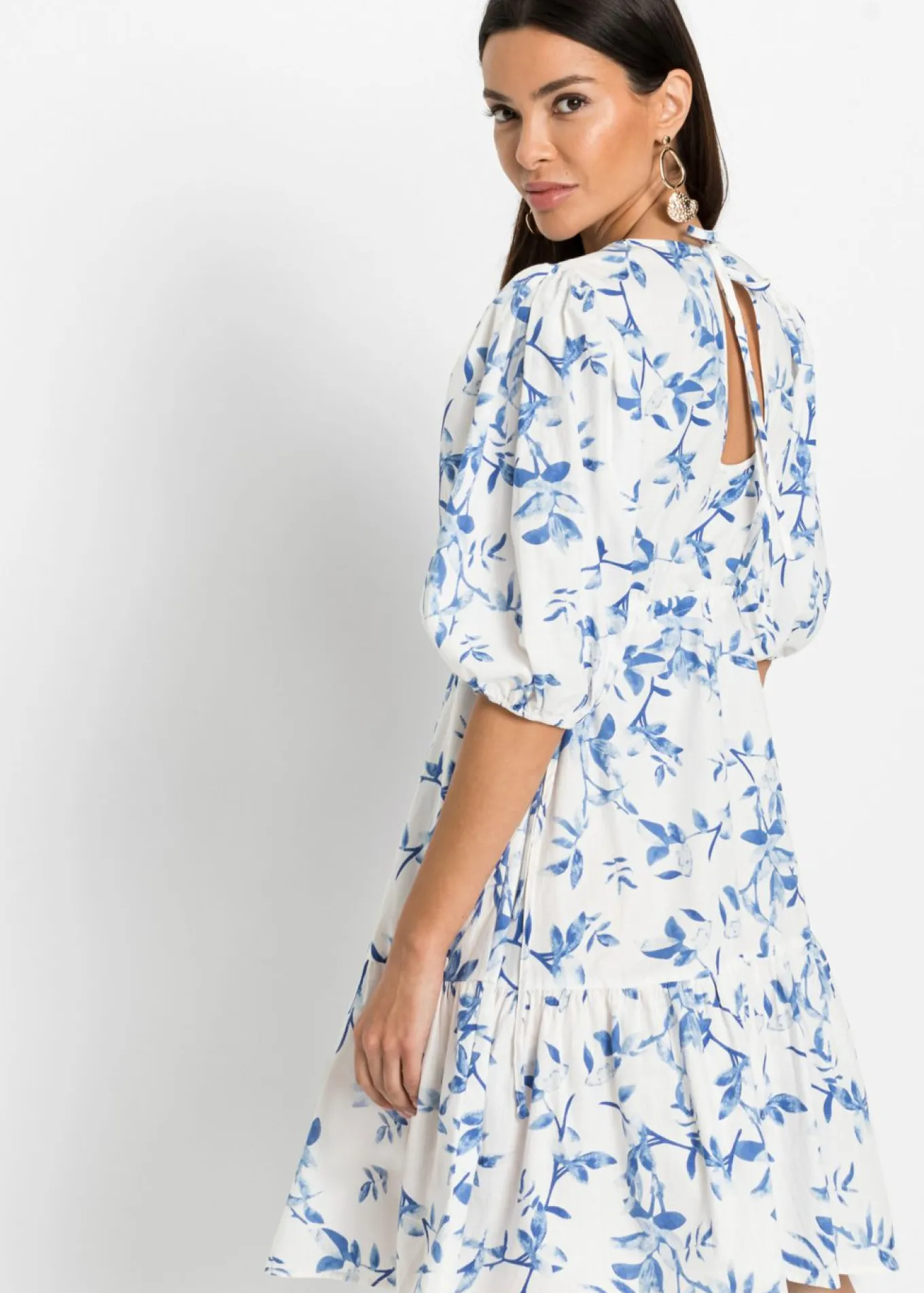 Vestido corto de algodón puro