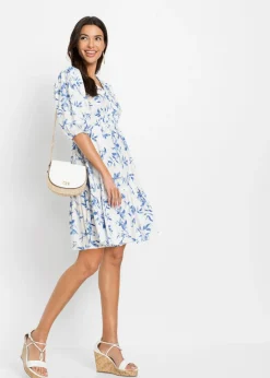 Vestido corto de algodón puro