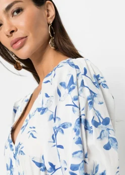 Vestido corto de algodón puro