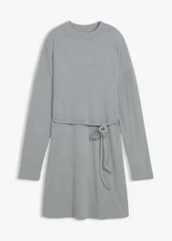 Vestido corto de canalé
