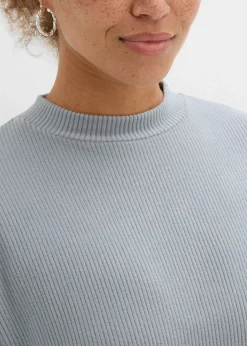 Vestido corto de canalé