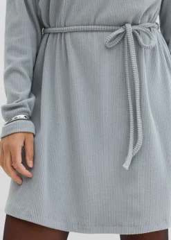 Vestido corto de canalé