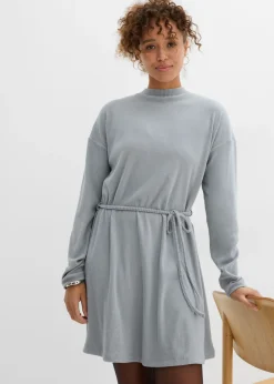 Vestido corto de canalé