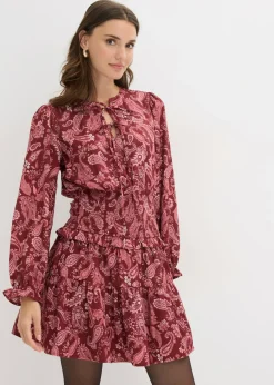 Vestido corto de crepé estructurado