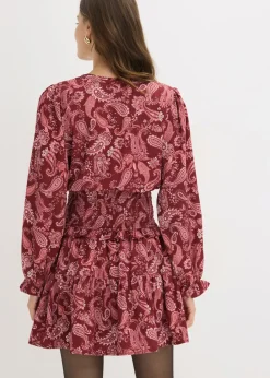 Vestido corto de crepé estructurado