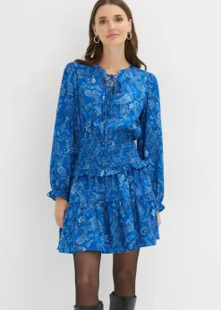 Vestido corto de crepé estructurado