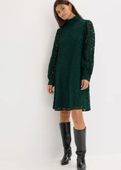 Vestido corto de encaje