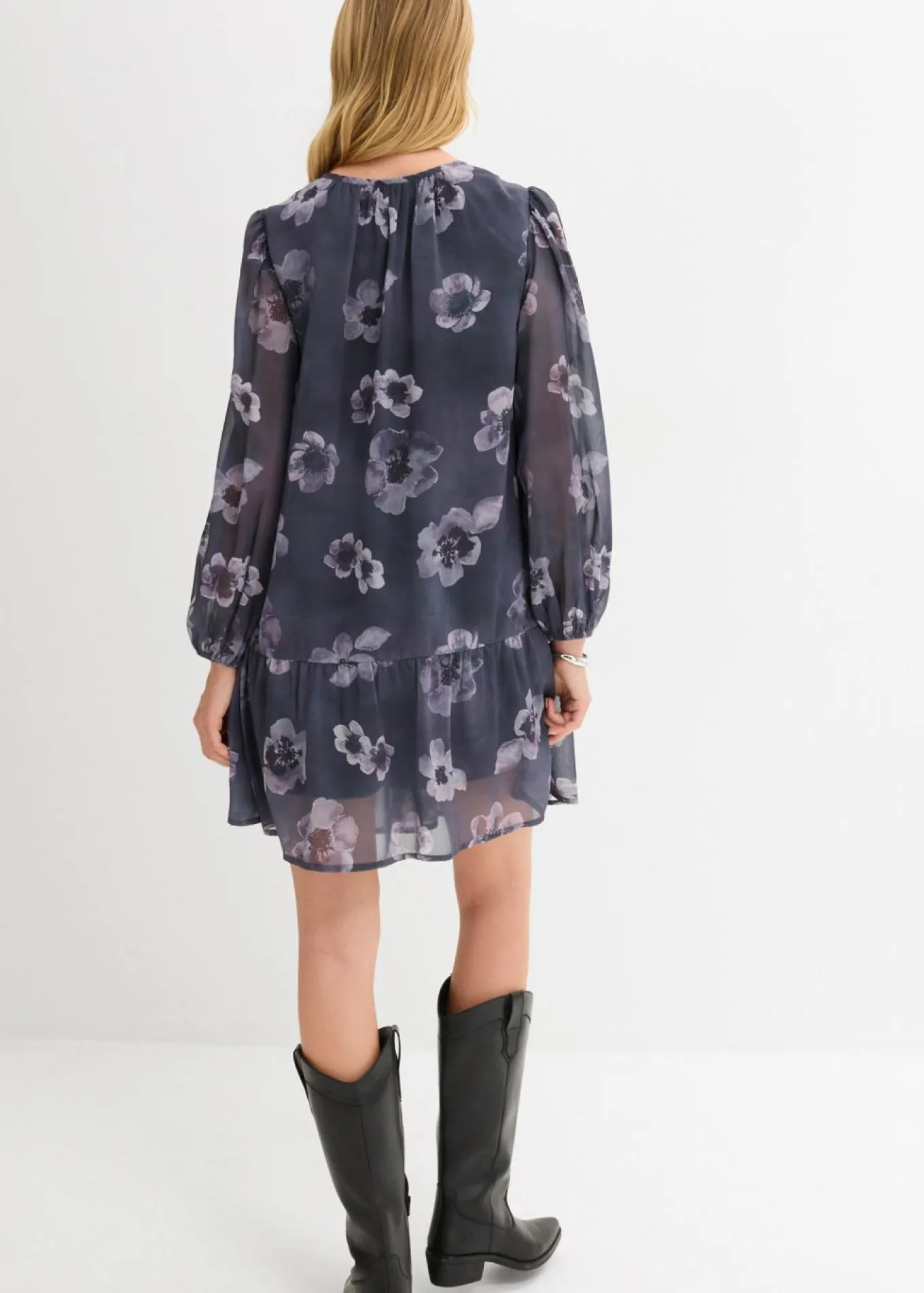 Vestido corto de gasa