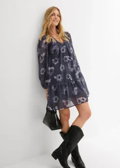 Vestido corto de gasa