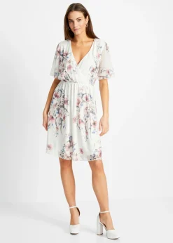 Vestido corto de malla