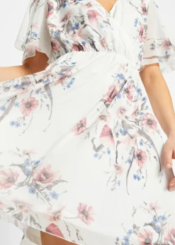 Vestido corto de malla
