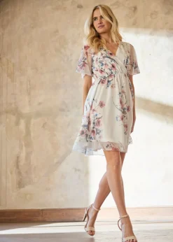 Vestido corto de malla