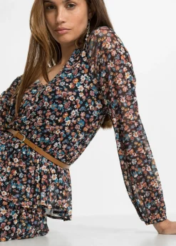 Vestido corto de malla