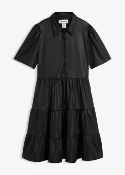 Vestido corto de material brillante