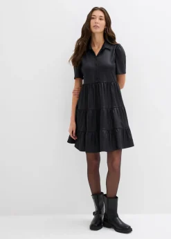 Vestido corto de material brillante