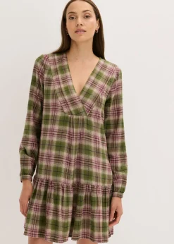 Vestido corto de mezcla de algodón