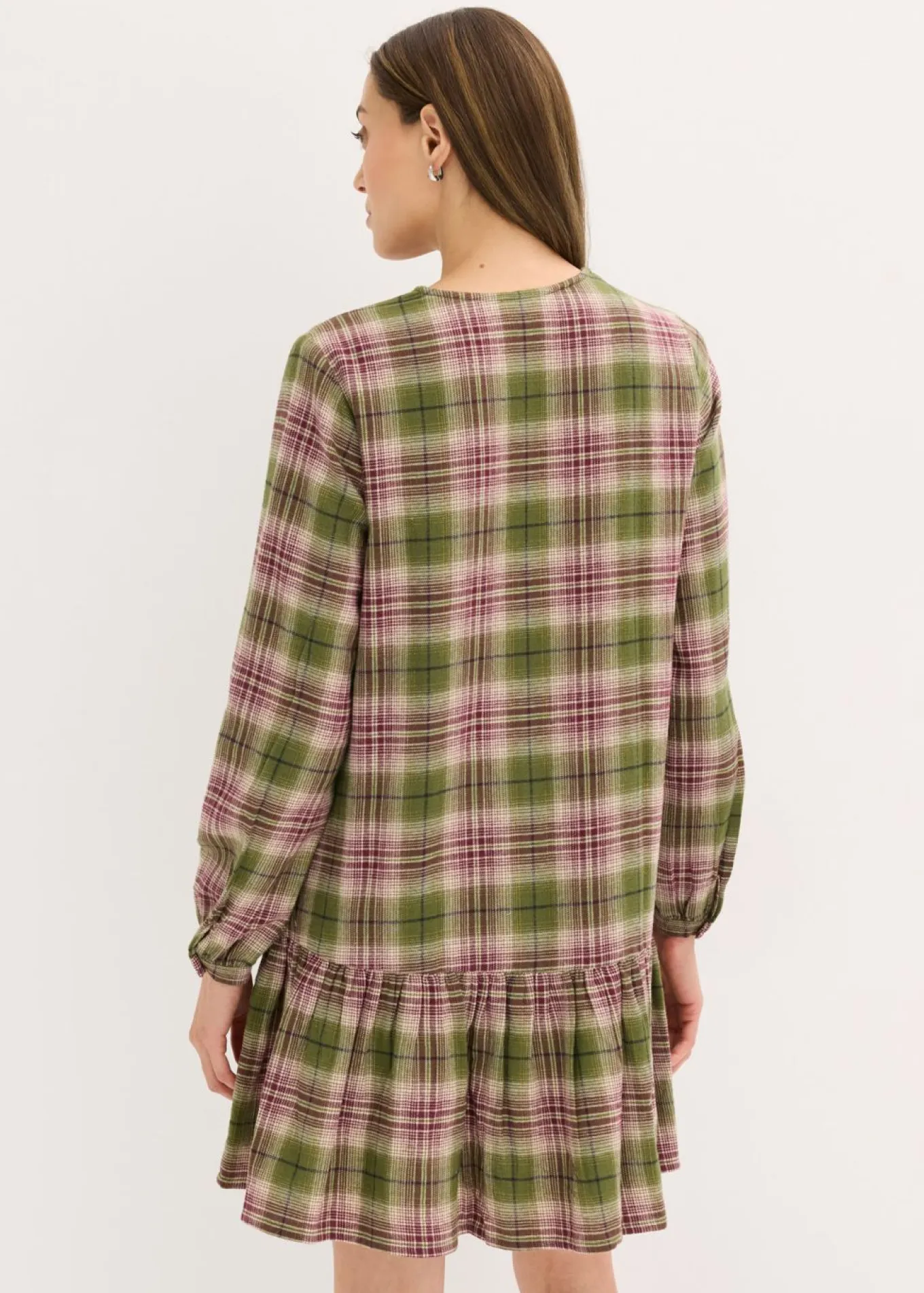 Vestido corto de mezcla de algodón