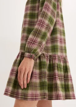Vestido corto de mezcla de algodón