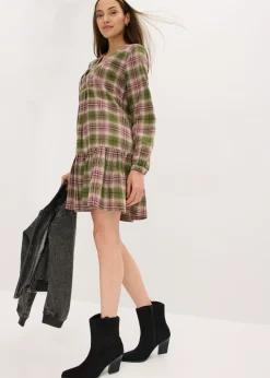 Vestido corto de mezcla de algodón