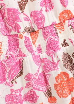 Vestido corto de muselina