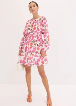 Vestido corto de muselina