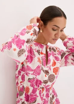 Vestido corto de muselina