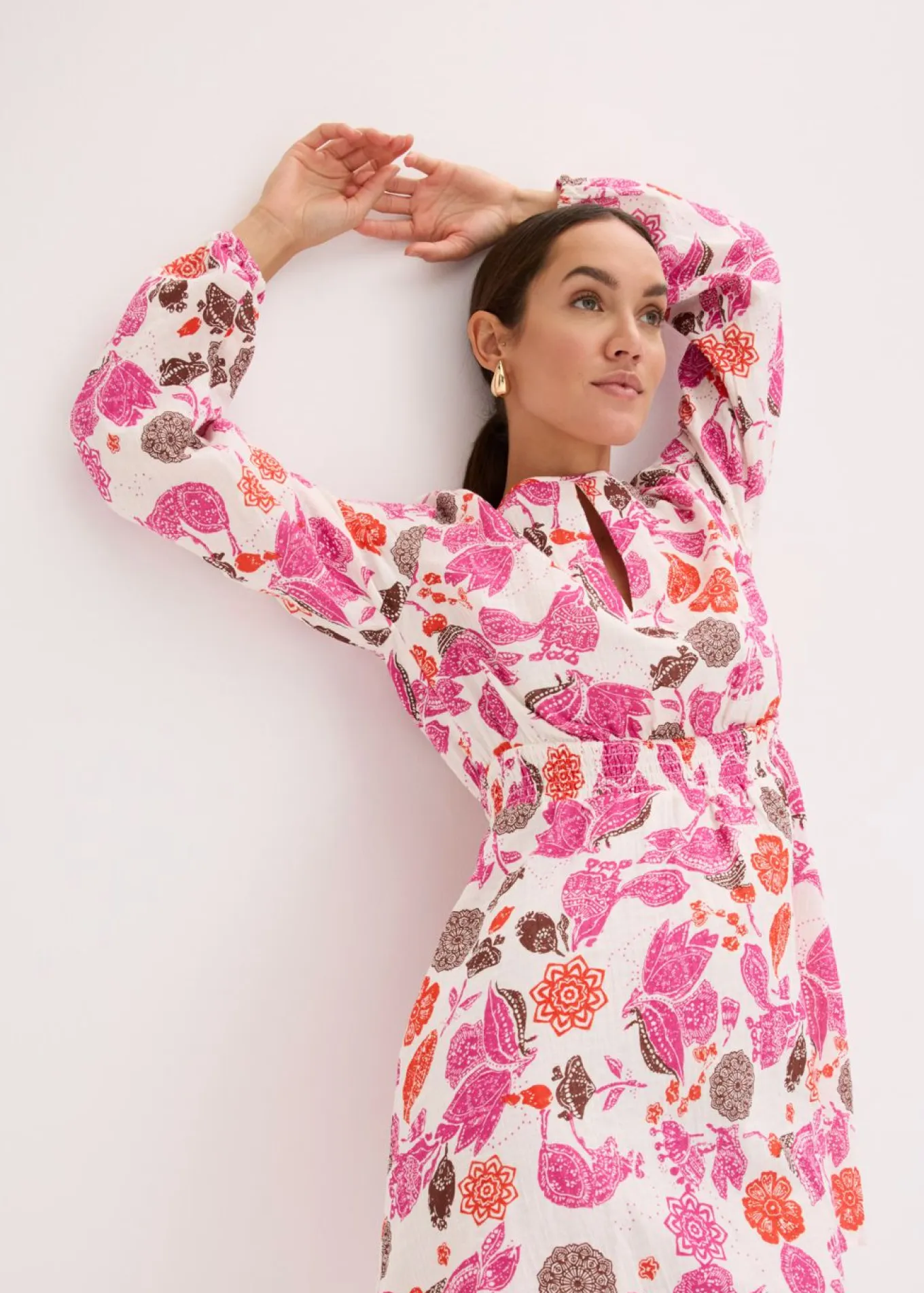Vestido corto de muselina