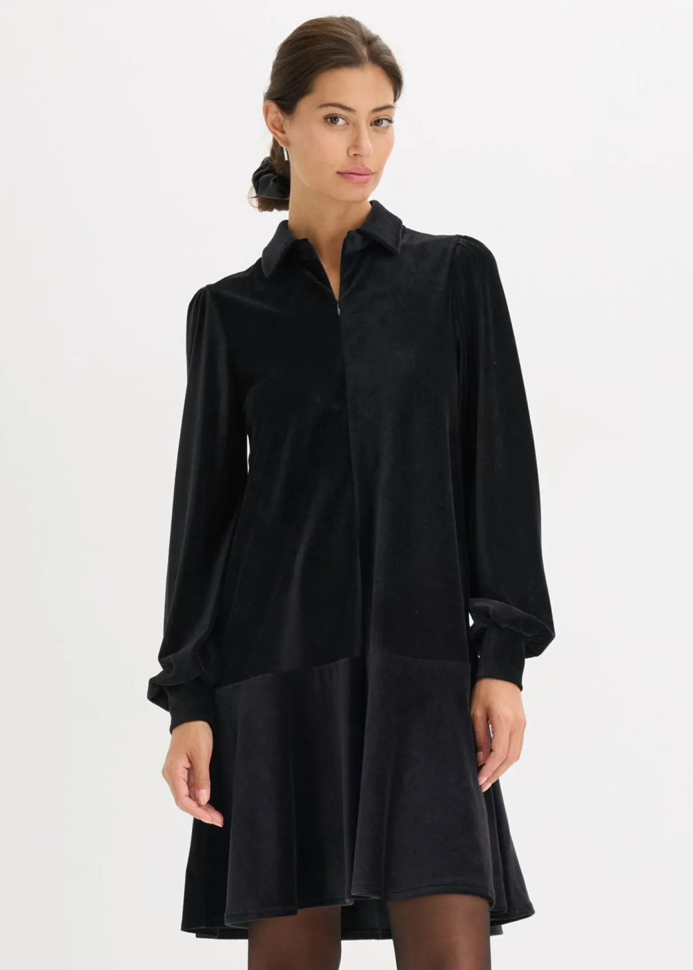 Vestido corto de pana