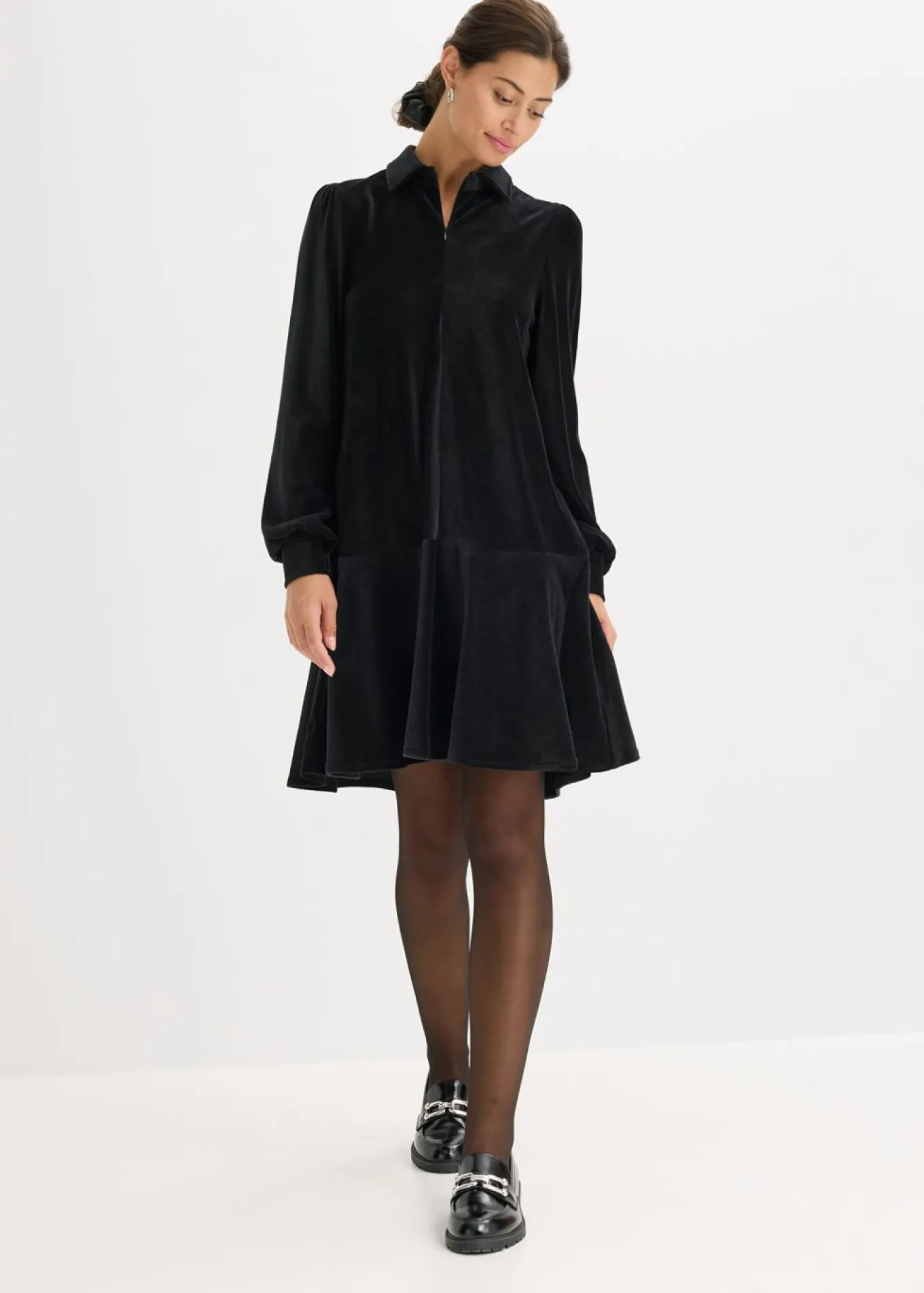 Vestido corto de pana