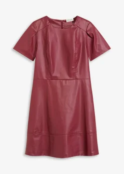 Vestido corto de piel sintética