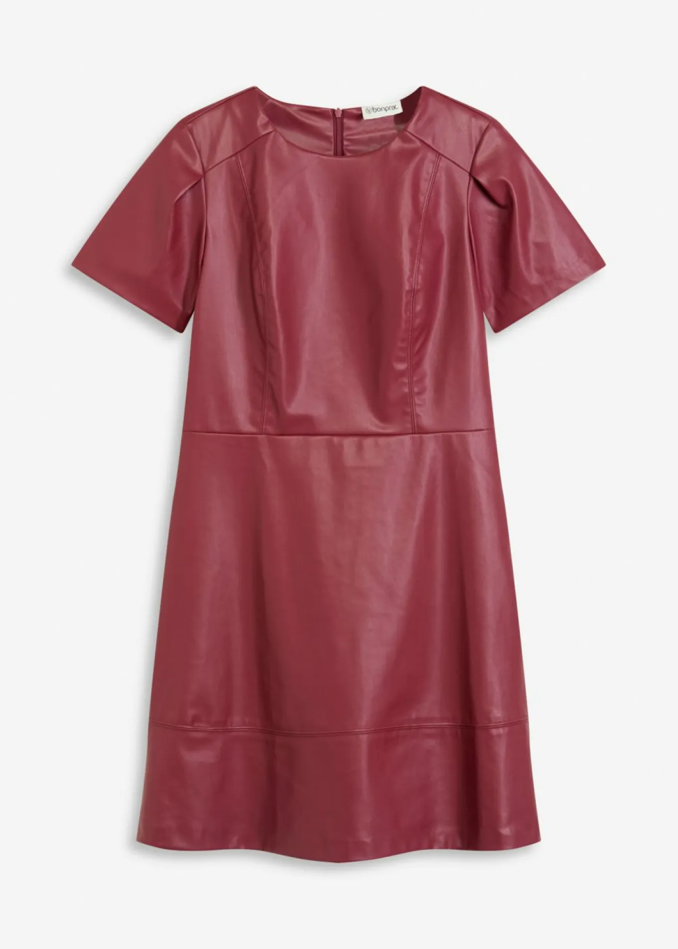 Vestido corto de piel sintética